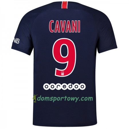 Koszulka Paris Saint-Germain Cavani 9 Domowe Koszulki Piłkarskie 2018-2019 Krótki Rękaw